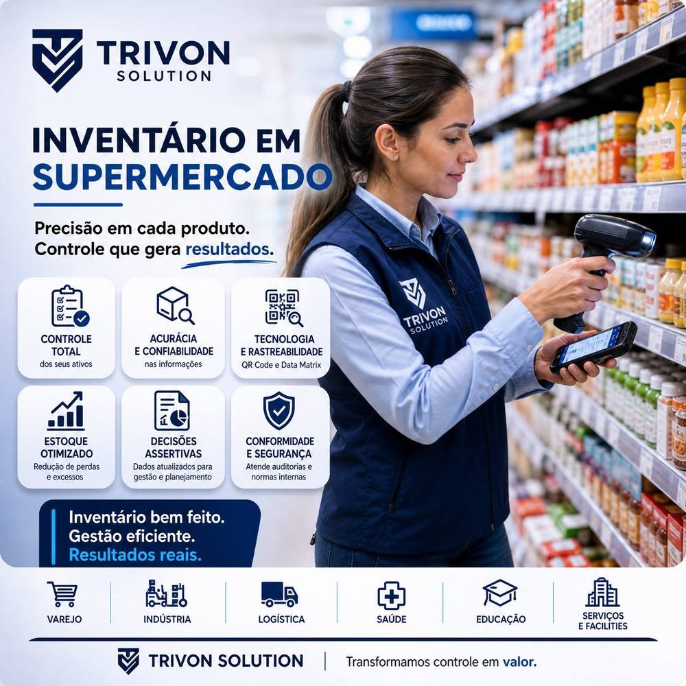 Inventário em supermercado